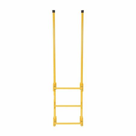 Vestil 77-1/2" Dock Ladder, Walk-Through Style, 3 Step, Steel, 3 Steps, Baked-In Powder Coated Finish DKL-3
